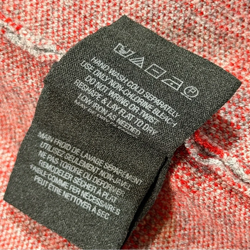 Anthropologie Moth Gray Red Plaid Collared Sweater Jacket - Picture 12 of 16